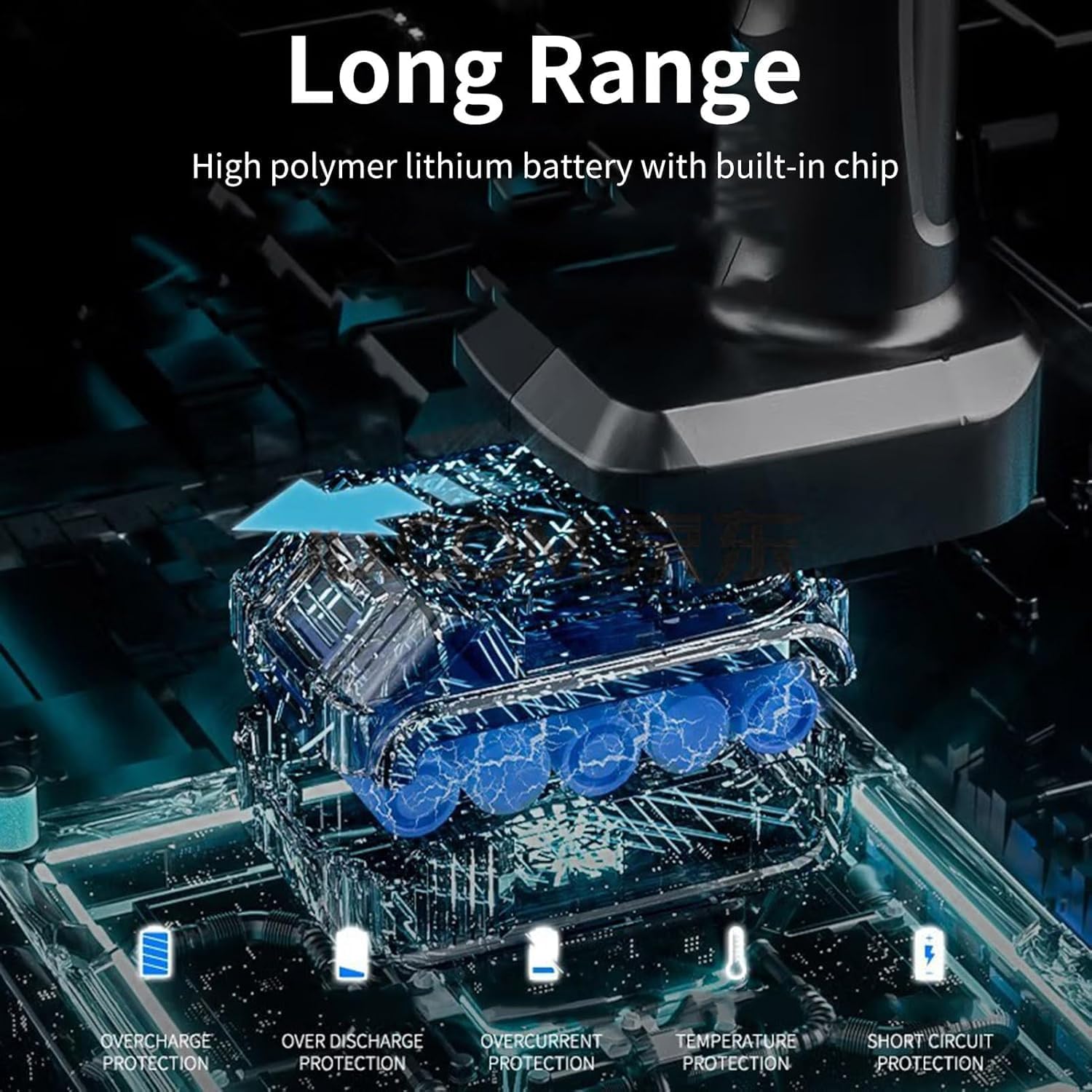 Portable Car Washer – Cordless 48V Jet Sprayer – 30Bar Pressure, Rechargeable 25000mAh Battery, Multi-Nozzle Water Gun, Power Wash for Bikes, Driveways, Fences, Outdoor & Home Cleaning - Image 3